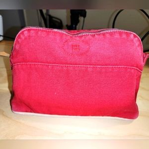 Hermes beauty pouch red